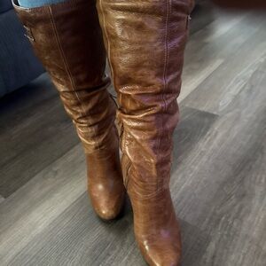 Cathy Jean Tan Over the Knee Boots